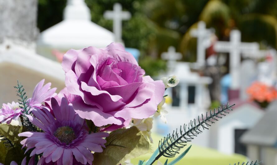 Välja blommor för en begravning